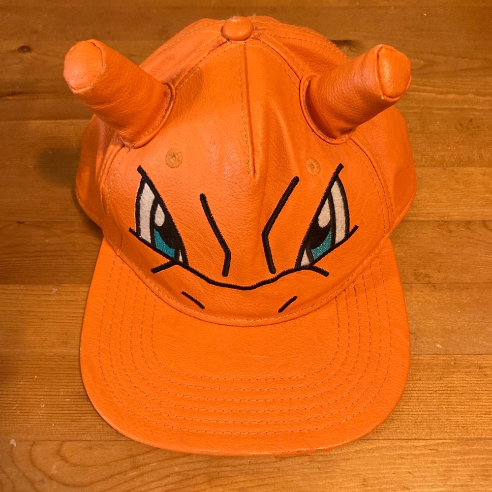Nintendo Pokemon Charizard Hat Snap Back leather